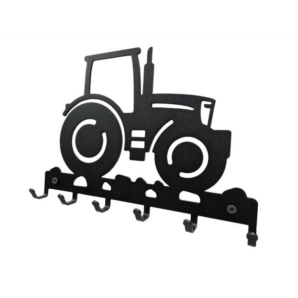 Suport chei Tractor 6 agatatoare, 18x25cm, Negru 3