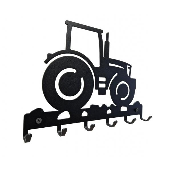 Suport chei Tractor 6 agatatoare, 18x25cm, Negru 4