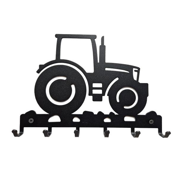 Suport chei Tractor 6 agatatoare, 18x25cm, Negru 1