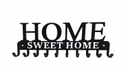 Suport chei Home Sweet Home 10 agatatoare model 3, Negru