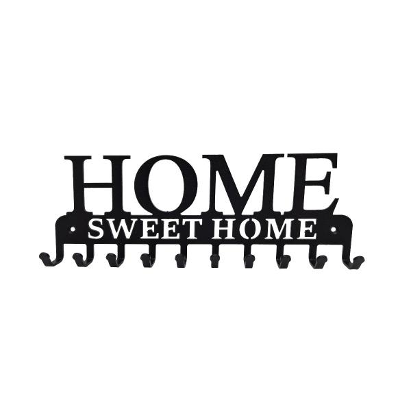 Suport chei Home Sweet Home 10 agatatoare model 3, Negru 1