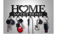 Suport chei Home Sweet Home 10 agatatoare, Negru 5